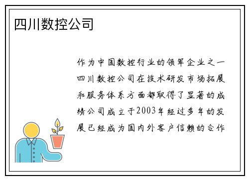 四川数控公司